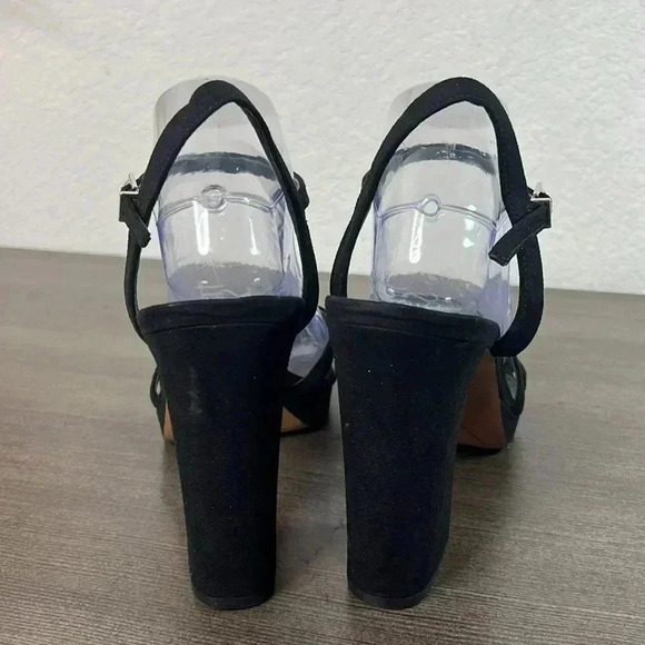 Franco Sarto Womens Damilis
Platform Sandal Black Galaxy Sparkle
Heel Size 10 M - Picture 4 of 11